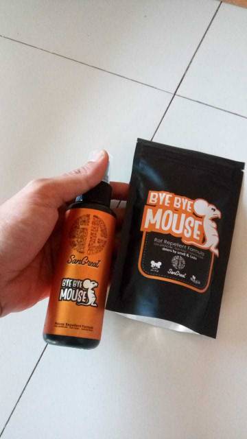 Kapur barus anti tikus curut organik dan semprotan curut tikus cairan dan Gel Pengusir Tikus alami terbaik rat repellent Gel 100 gr dan spray 100 ml Bye Bye Mouse bukan racun