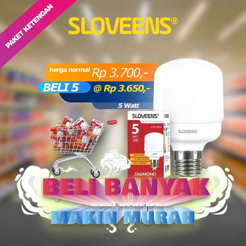 &quot;MULAI DARI 2000&quot; Lampu LED 40W JUMBO Capsule SNI SUPER MURAH 3W 5W 10W 20W 30W 40W Bulb Jumbo Tabung 40W Kapsul Super Terang Putih MERK Sloveens Bohlam Terang murah berkualitas premium Lampu Rumah, Kamar, Warung FREE ONGKIR