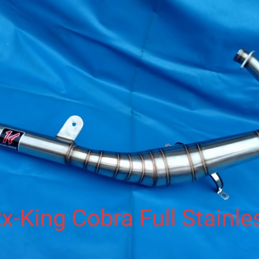 KNALPOT KALIBER COBRA FULL STAINLESS RX KING