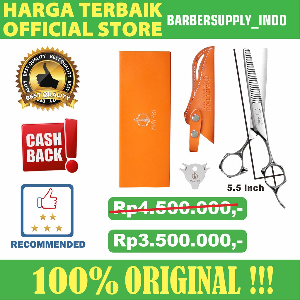 MIZUTANI GUNTING PENIPIS THINNING RAMBUT BARBER SHOP SALON