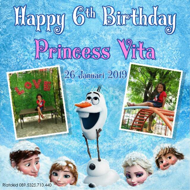 Banner / Backdrop Ulang Tahun Custom