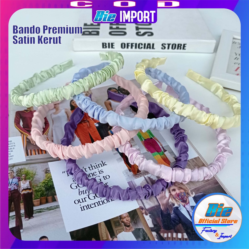 Bando Satin Korea Premium Size 0,7 Cm impor Best Seller