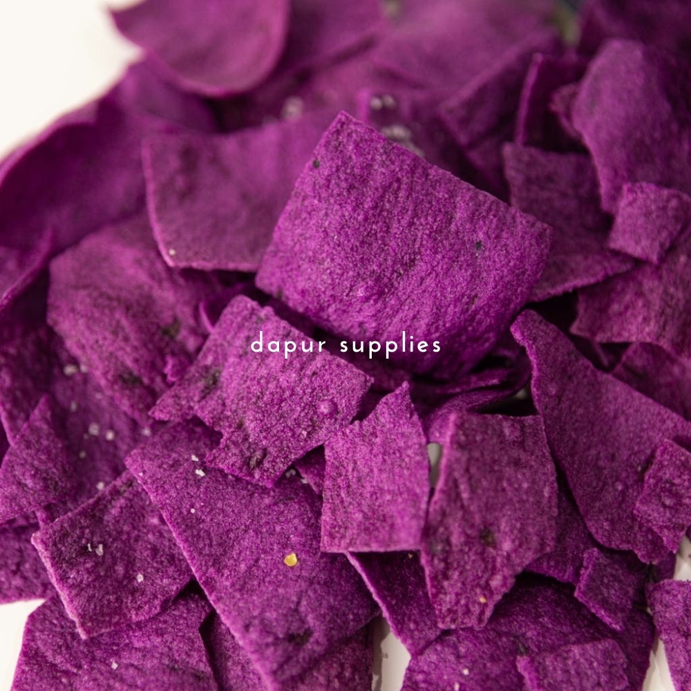 Keripik Ubi Ungu Whole Chips 90gr / Gluten Free Keripik Ubi Halal Sehat No MSG / Whole Chips Purple Ube