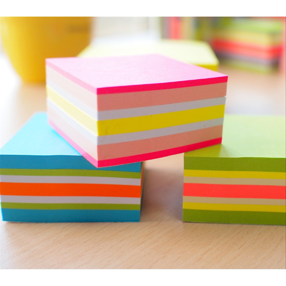 

Limited Stickn Regular Cube 21203 - 2x2 inch Neon Rainbow Cube - Memo Pad Sticky Note Murah