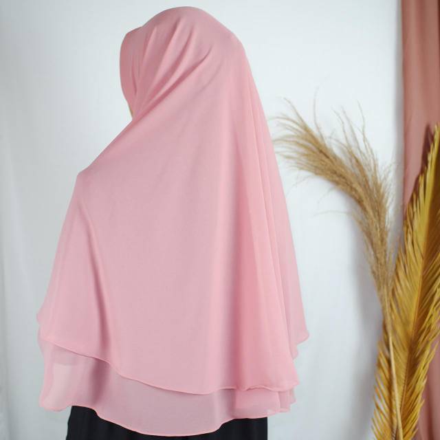 Alea Khimar bergo Polos  ceruti hijab