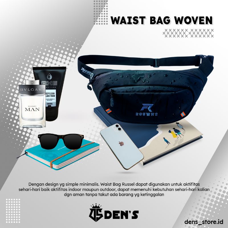 Sepatu Gunung Pria Wanita Hiking Casual Mendaki Adventure Touring Outdoor Roowns Free Waistbag Woven