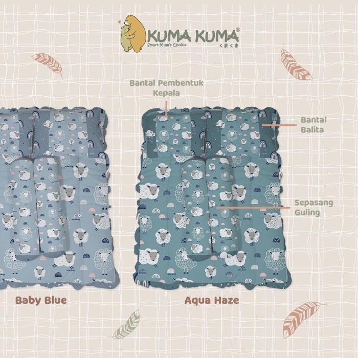 Kuma Kuma Kasur Set - Baby Sheep Series