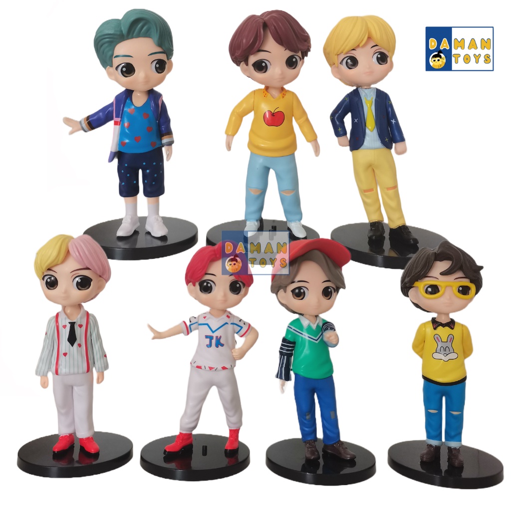 BTS KPOP Stars Figure Jumbo Set 7 Mainan Pajangan Miniatur Hiasan Topper