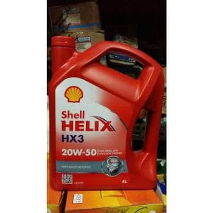 Shell Helix HX3 20W-50 Oli Mobil Bensin 4 Liter Original sparepart mur