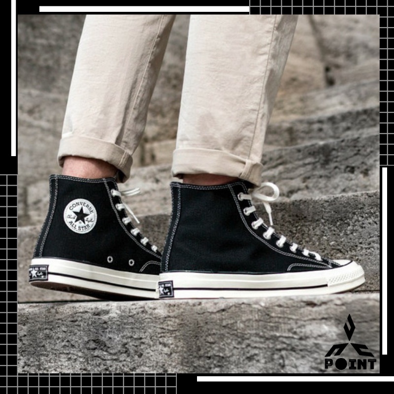 Jual (BNIB) Sepatu Converse Chuck Taylor All Star 70s Hi Black White ...