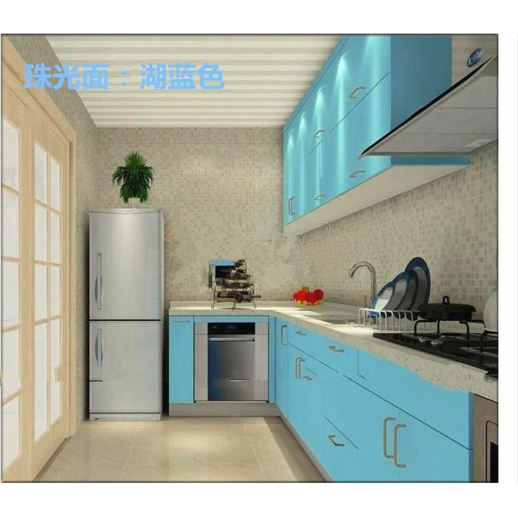 [GD] WALLPAPER KITCHEN SET WALLPAPER GLOSSY PREMIUM BLACK WHITE RED YELLOW BLUE LEMARI DAPUR MEJA