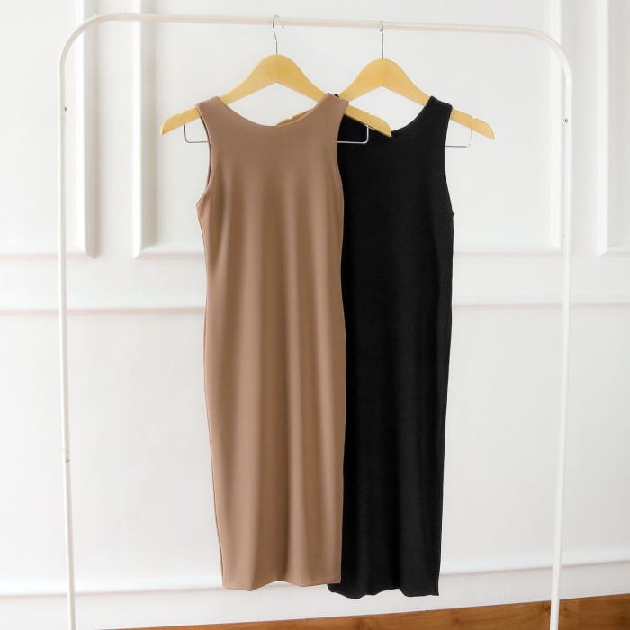 BEFAST - ZEC OOTD Wanita Dress AFIRA / Inner Mini JERSEY Dress / Dress Remaja Wanita / Dress Kondangan Wanita / Fashion Remaja Wanita Kekiniaan / Terabru 2022 / Dress Polos