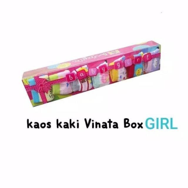 7 Pasang kaos kaki bayi / Kaos kaki vinata / Kaos kaki gift box - SNI