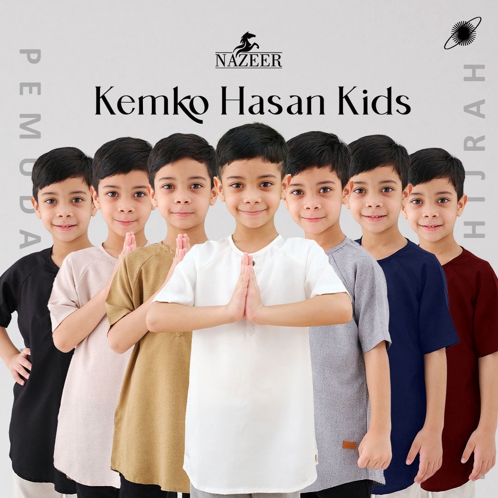 KEMEJA ANAK NAZEER ORIGINAL KOKO HASAN KIDS LENGAN PENDEK