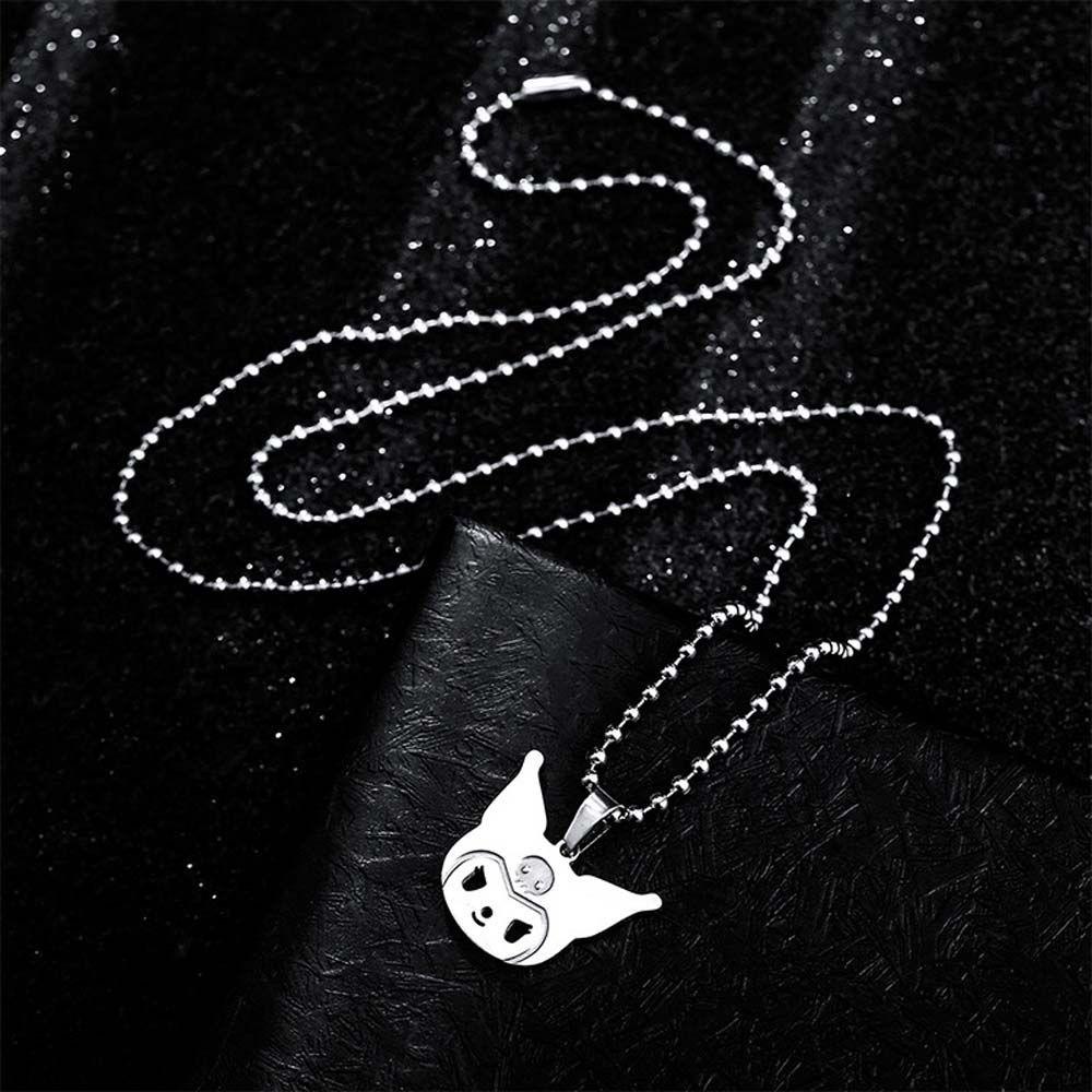 Mxbeauty Wanita Kalung Kreatif Manis Sederhana Kuromi Bintang Hadiah Teman Hip Hop Yugui Anjing Gaya Korea Necklace