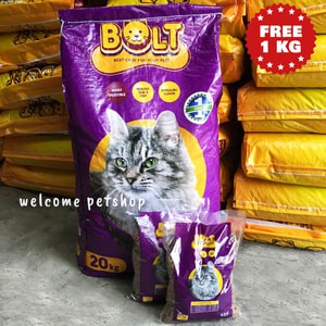 Bolt Makanan Kucing 800g REPACK Pakan Kucing Kering Ikan Donat Bulat