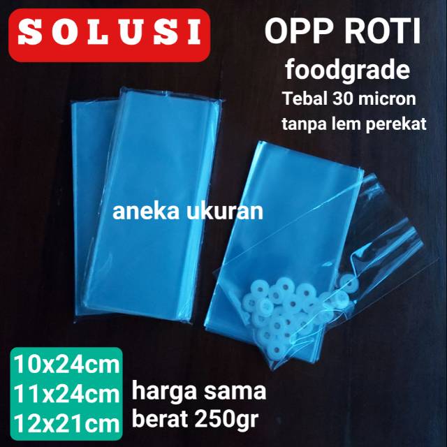OPP ROTI PLASTIK ROTI OPP SNACK TEBAL FOODGRADE