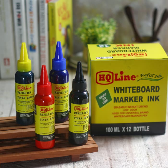 

Dijual Tinta Spidol Whiteboard HQ Line 100 ml Hitam Berkualitas