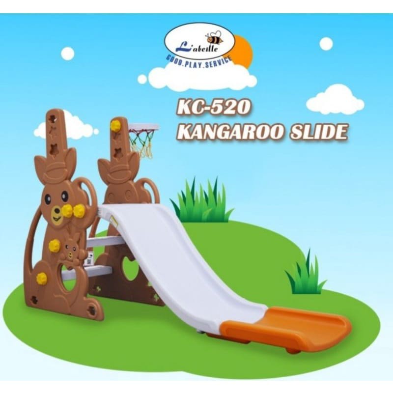 Perosotan Labeille Slide KANGAROO KC 520 Brown / Perosotan Anak / Fun Slide / Parklon slide / perosotan anak anak