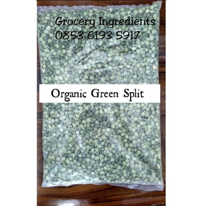 

Organic green split peas 250gram / green split lentils / green lentils