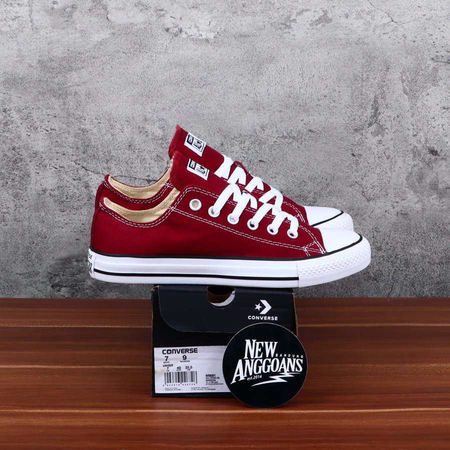 Sepatu Converse Premium MAROON PENDEK Pria &amp; Wanita