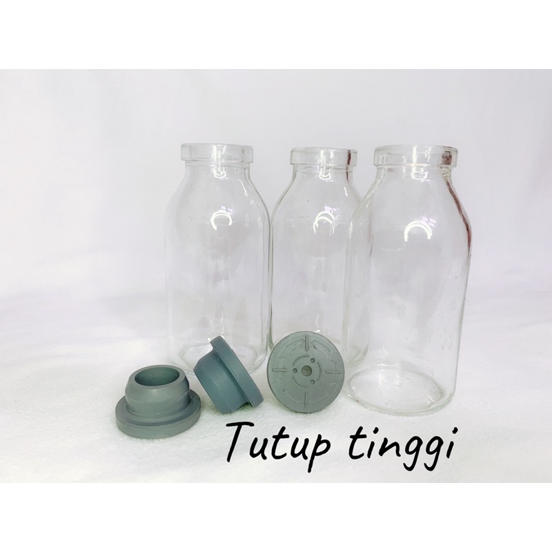 botol kaca 100 ml TUTUP TINGGI bs digunakan untuk menyimpan ASI