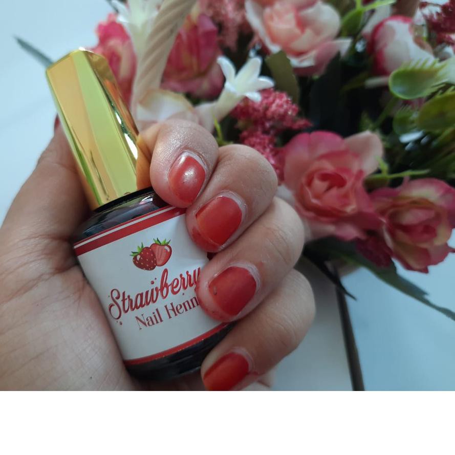 ♀ Strawberry Nail Henna - pacar nail henna original - nail henna - henna pacar ✹