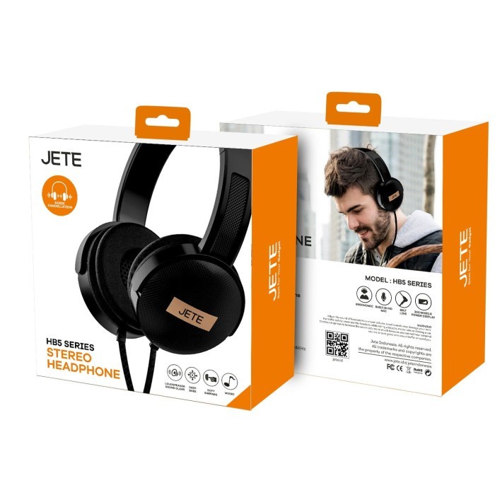 Headset Headphone Wired JETE HB5 Noise Cancelling - Garansi Resmi 2Th