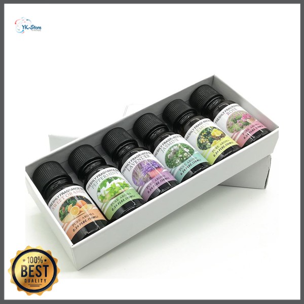 Taffware Pure Aroma Essential Fragrance Oil Aromatherapy 6 in 1 10ml - RHJY - ORIGINAL 100%