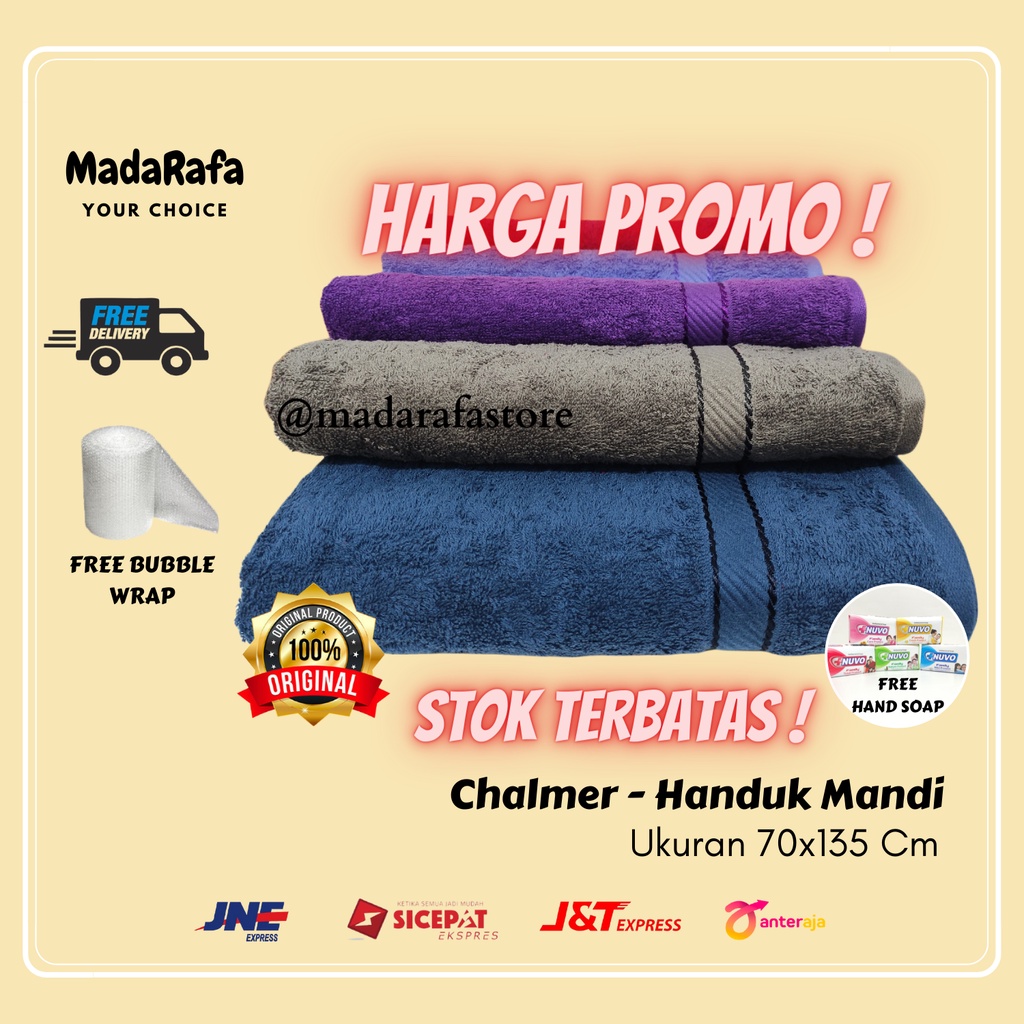 Handuk Mandi Dewasa Murah Souvenir Handuk Lembut Pria Wanita Besar Murah Chalmer Sovenir Handuk Katu