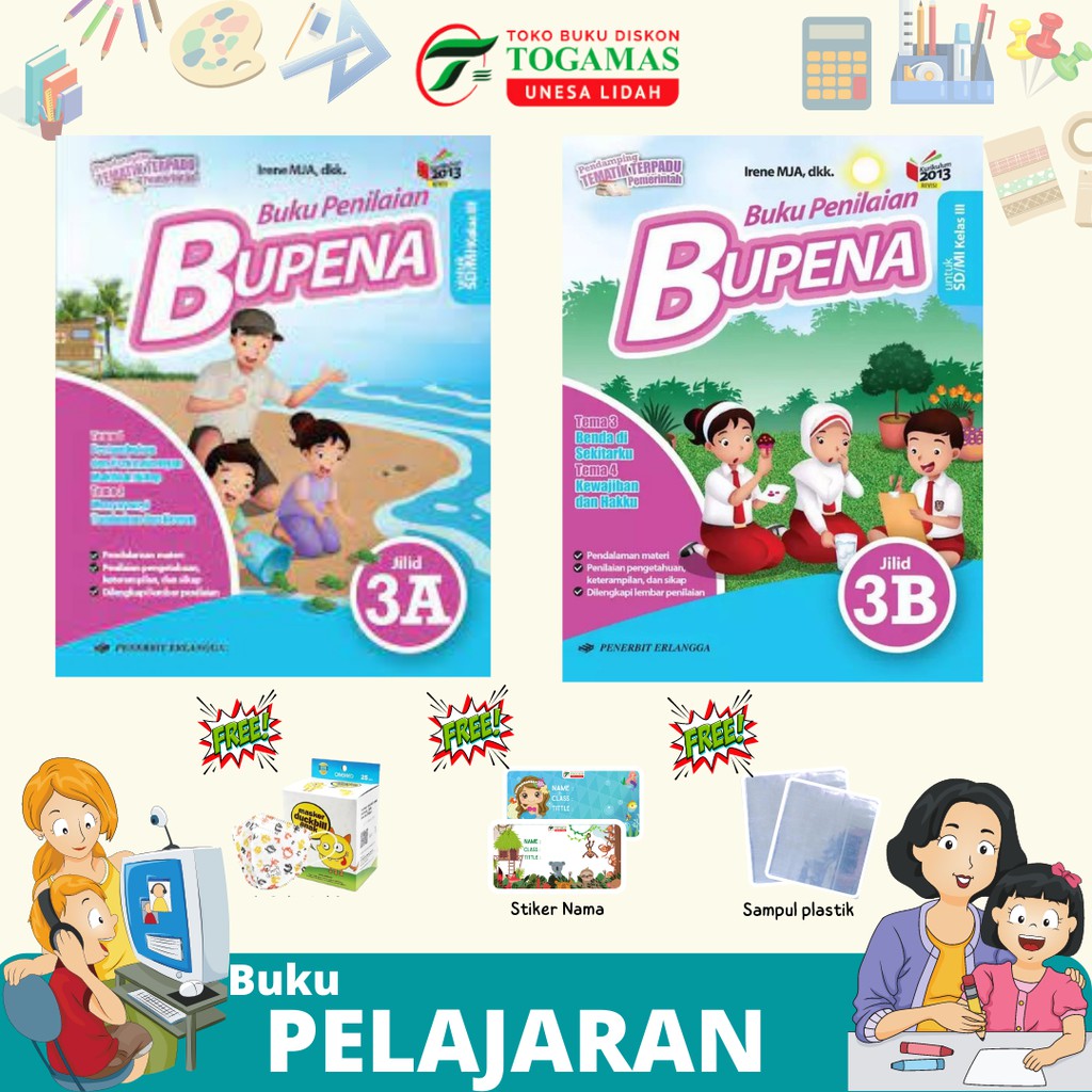 BUPENA : SD/MI KELAS 3A, 3B, 3C, 3D K13 NEW REVISI