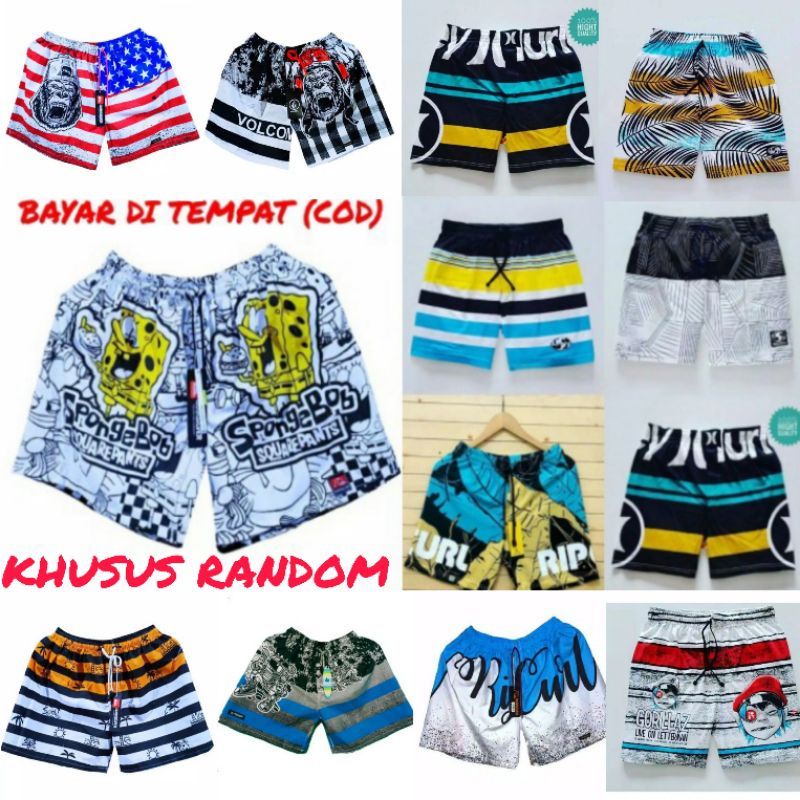 BEST SELLER 1 - BOXER PRIA WANITA| CELANA DALAM PENDEK KOLOR BOXSER PANTAI BAHAN KATUN BOKSER DISTRO SURFING PREMIUM PANTAI SANTAI RENANG COWOK PRIA WANITA CEWEK LAKI LAKI COWO PEREMPUAN REMAJA DEWASA