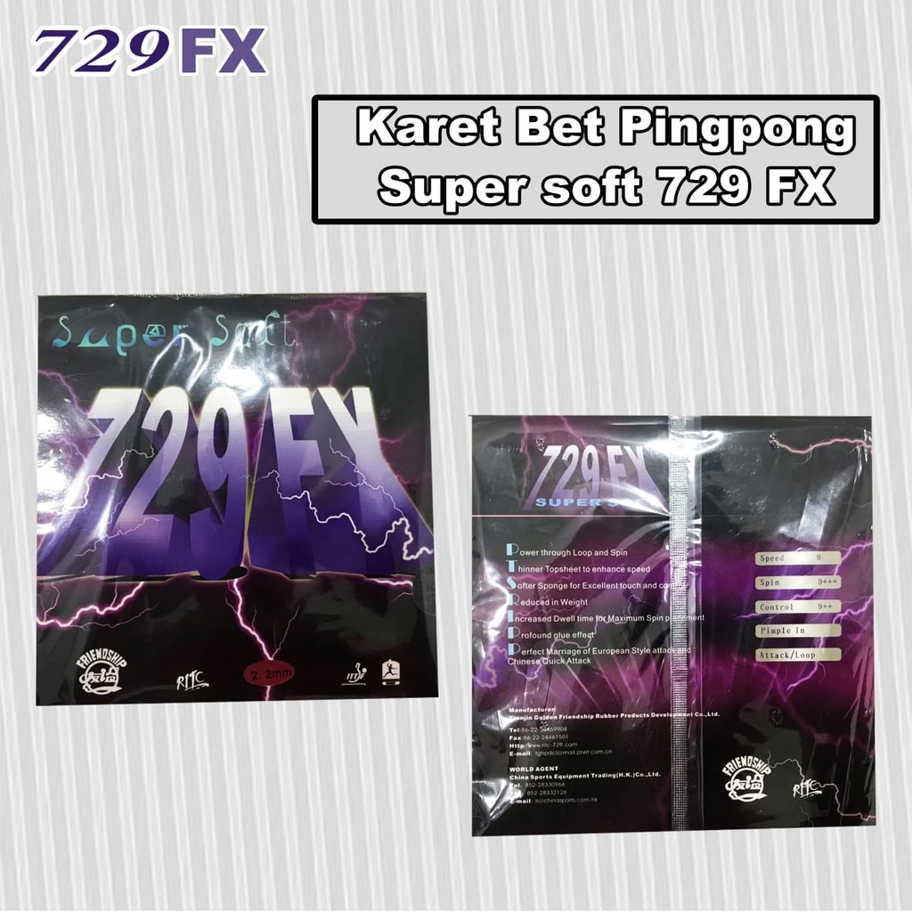 729 FX SUPER SOFT KARET BET PING PONG ORIGINAL