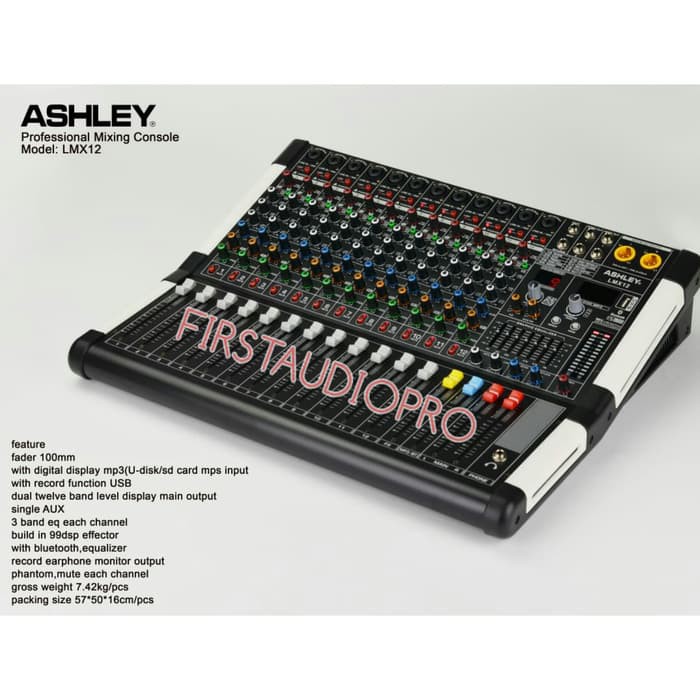 Mixer Audio Ashley LMX 12 99dsp Original Ashley 12 channel