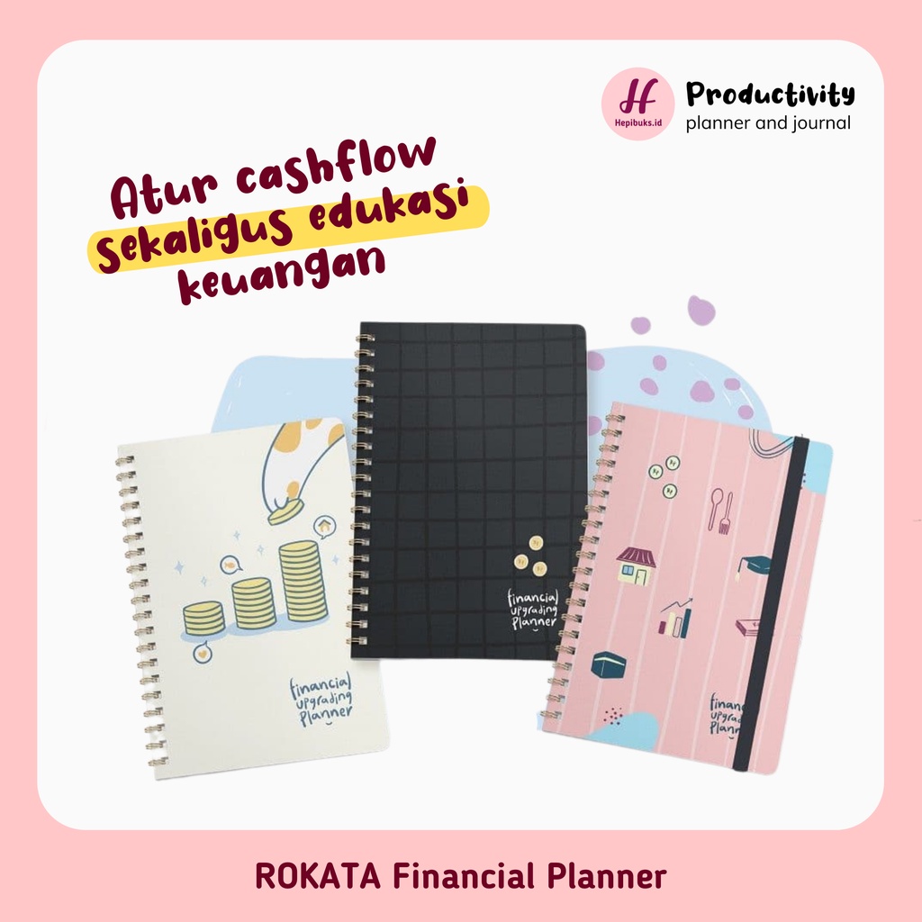 Rokata Financial Planner / Notebook / Journal A5 untuk Sekolah Bisnis Rumah Tangga Hepibuks