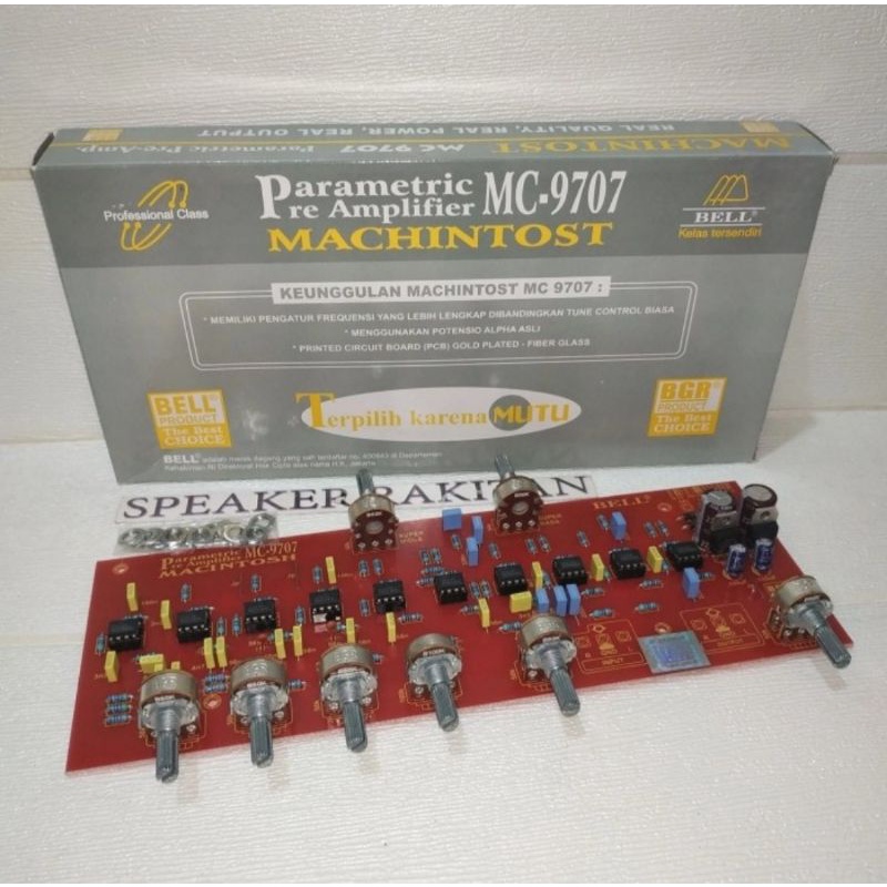 Kit Pre amplifier tune control Parametrik MACHINTOST MC-9707 Fiber