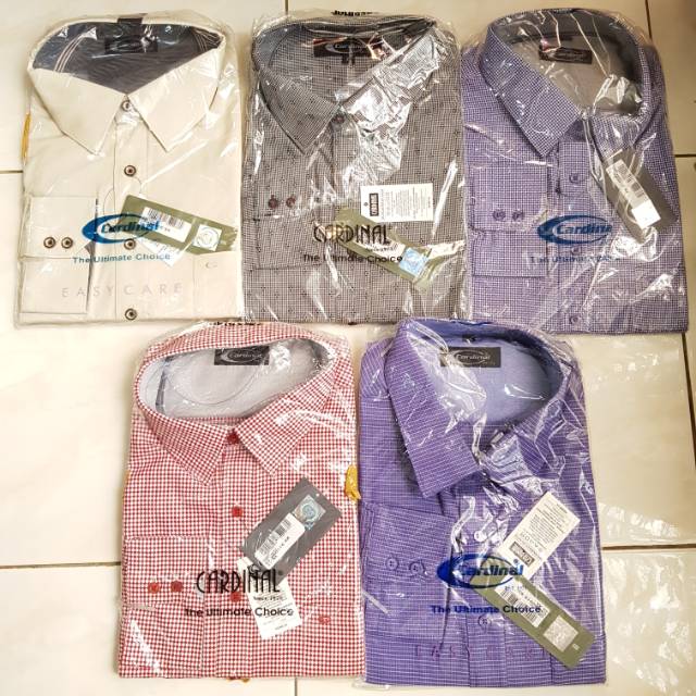 KEMEJA FORMAL SIZE XL CARDINAL ORIGINAL ATASAN KERJA TANGAN PANJANG