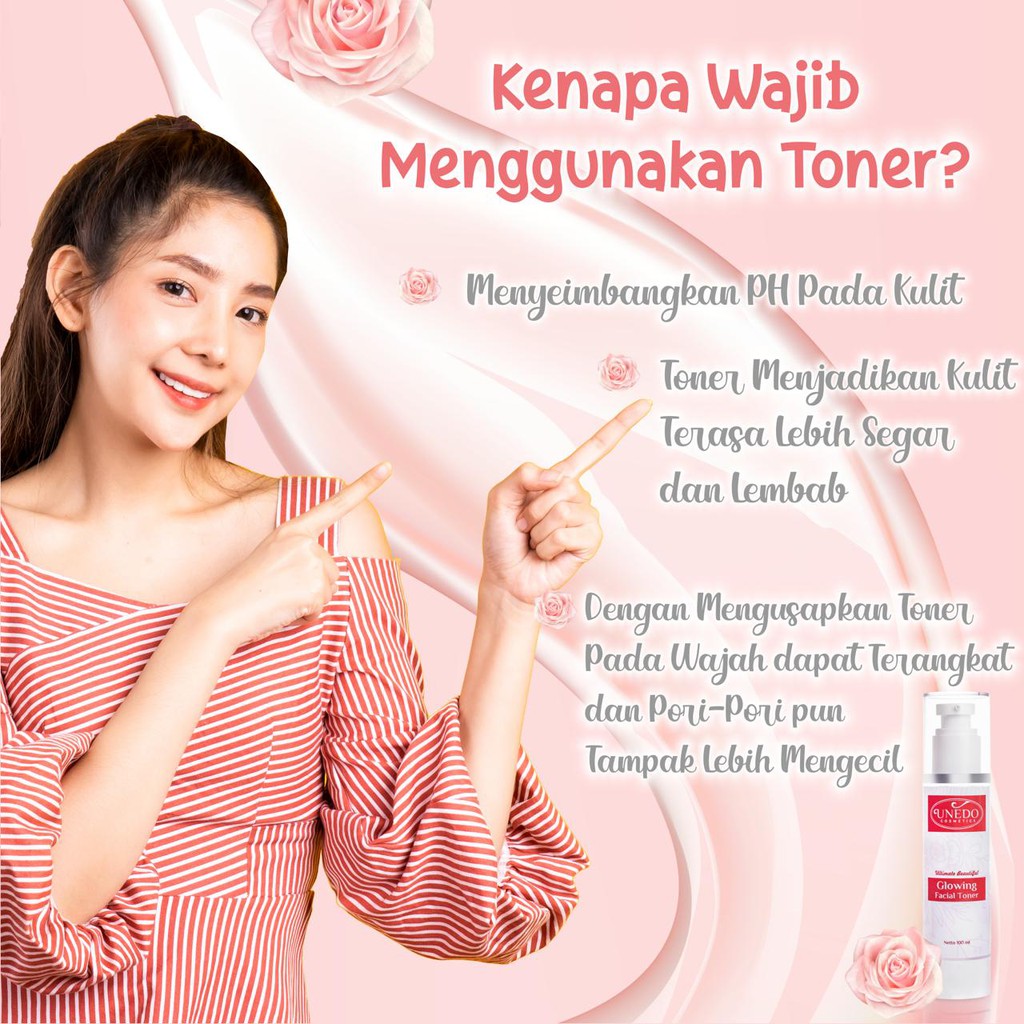 Ultimate Beutiful Unedo Cosmetics Gloing Facial Toner Skincare Perawatan Wajah