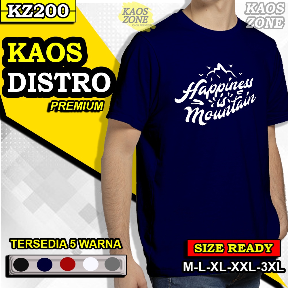 KAOS T SHIRT PRIA DISTRO KEREN OUTDOOR GUNUNG MOUNTAIN HIKING BACKPACKER BAJU PRIA COWOK MURAH KZ200