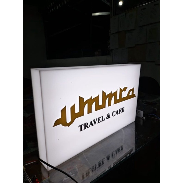 NEON BOX AKRILIK, NEON PERSEGI AKRILIK LED, NEON BOX LOGO USAHA.