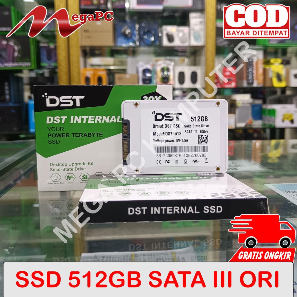 SSD 512GB SATA III DST ORIGINAL GARANSI RESMI