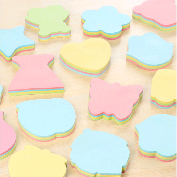 

Sticky Notes / Memo Stick (100 Lembar) Warna Polos Aneka Bentuk