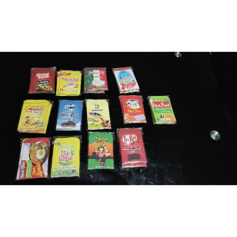 

Amplop Lebaran Viral Motif Snack Lucu