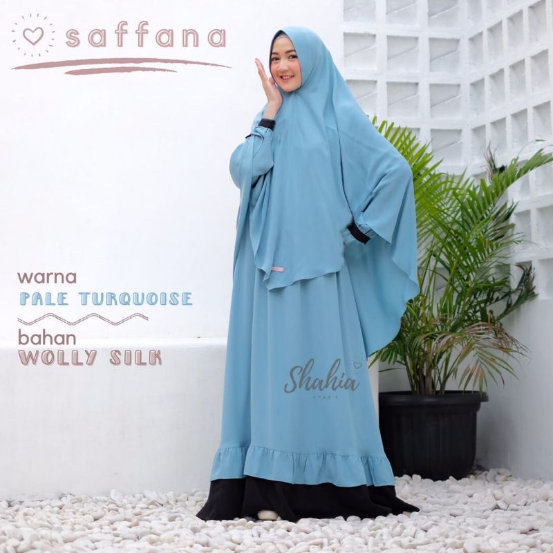 Gamis Set Hijab / Khimar / Bergo Saffana by Shahia Syar'i