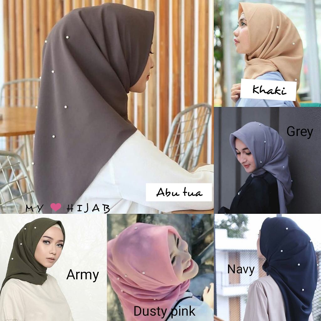 HIJAB SEGI EMPAT - MUTIARA MUTE - JILBAB SEGIEMPAT - BELLA SQUARE - KERUDUNG - JILBAB BELLA