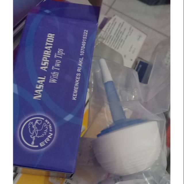 Nasal Aspirator ERN Dilli Sedot Lendir Bayi Nasal Aspirator with two tip