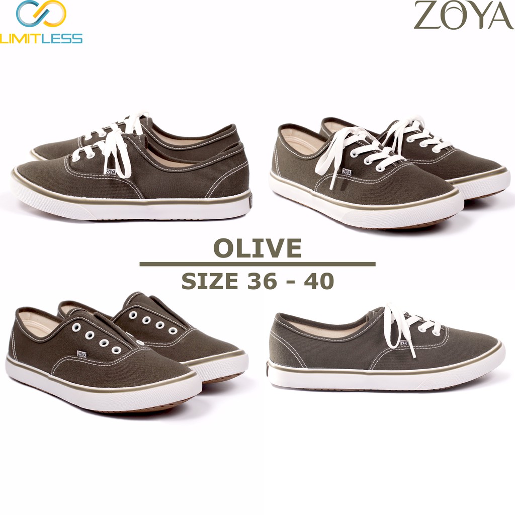 Sepatu Wanita Canvas Zoya Sneakers Canvas Wanita Casual Sepatu Putih Wanita Kanvas ZOYA