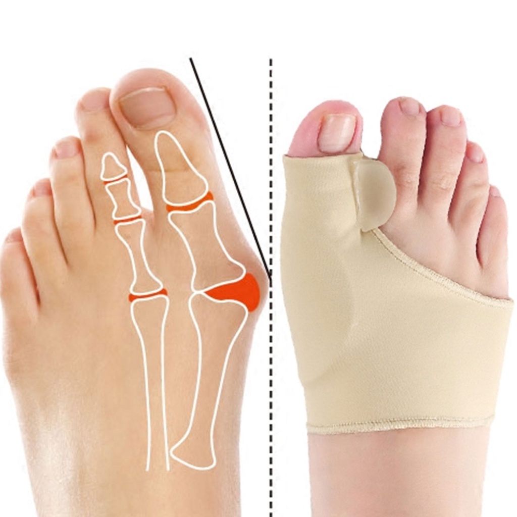 1 Pasang Korektor Kaki Orthotics Kaki Perawatan Kaki Tulang Jempol Adjuster Koreksi Kaus Kaki Pedikur Lembut