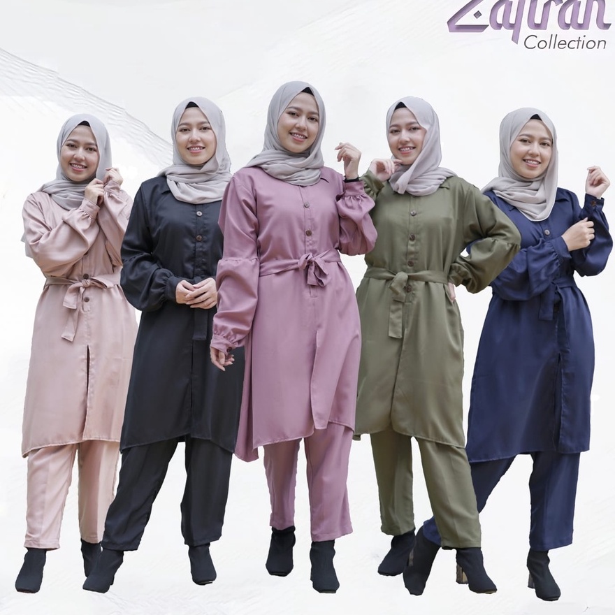 Setcel Polos ORI By Zafirah - One Set Syakila