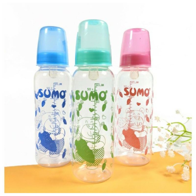 Botol Susu Sumo 250ml / Botol Dot Bayi Karakter NS1006 Murah Warna Lucu - NLSHOP23